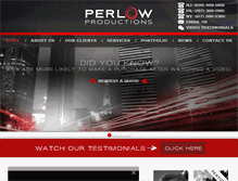 Tablet Screenshot of perlowproductions.com